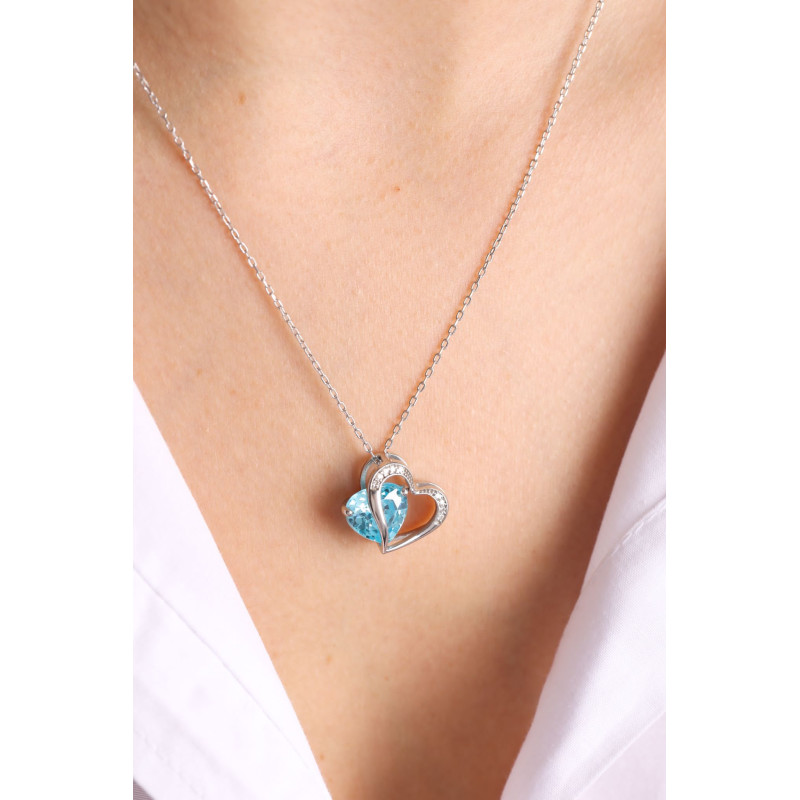 Tiffany & Co. | Jewelry | Tiffany Blue Double Heart Tag
